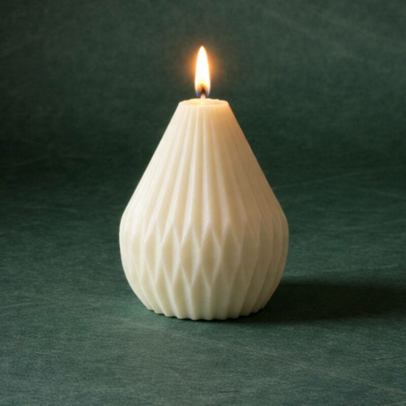 Kerze Birne geometrisch und modern