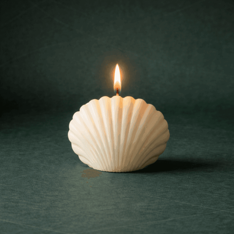 Muschel Kerze