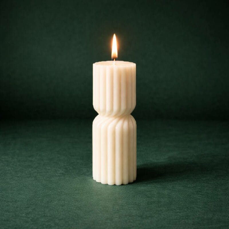 Gedrehte Stumpenkerze