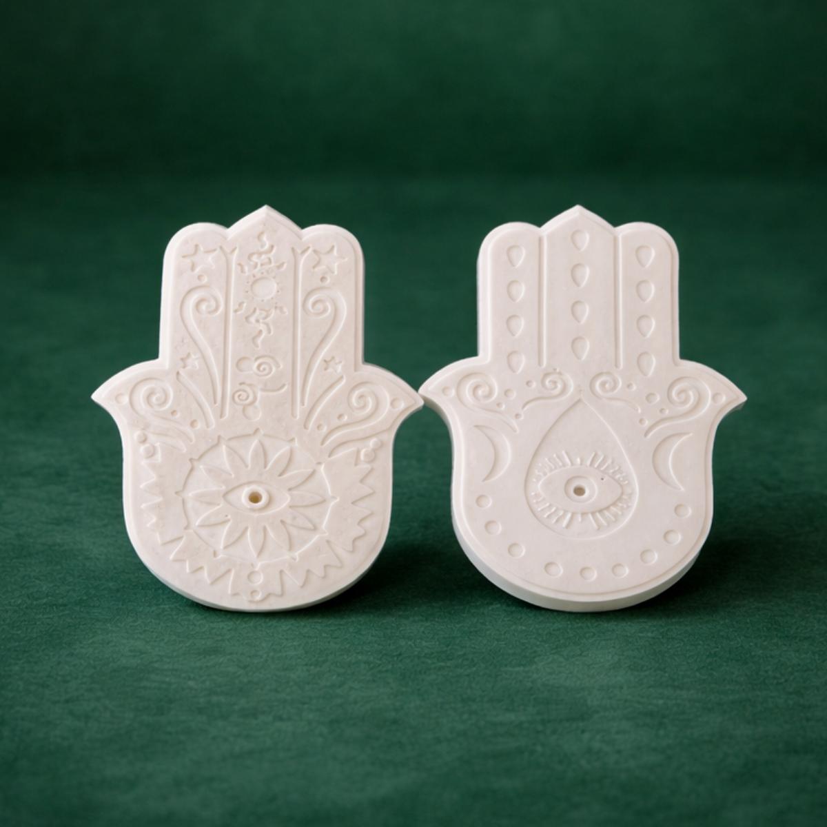 Räucherstäbchenhalter Hand im Hamsa Stil